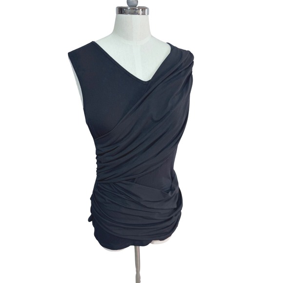 CAbi Tops - Cabi M Black Tank Top Women's Ruched Drape Sleeveless
